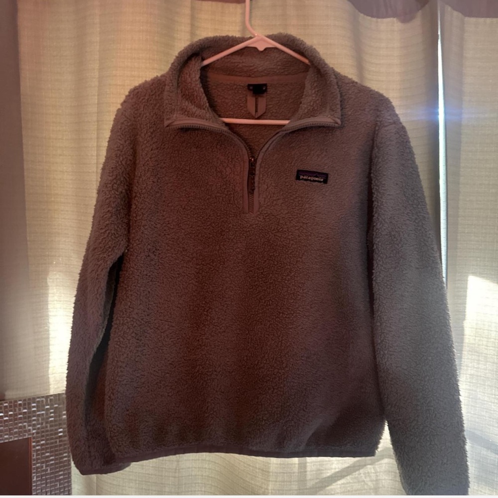 Patagonia Soft Gray Sherpa Fleece